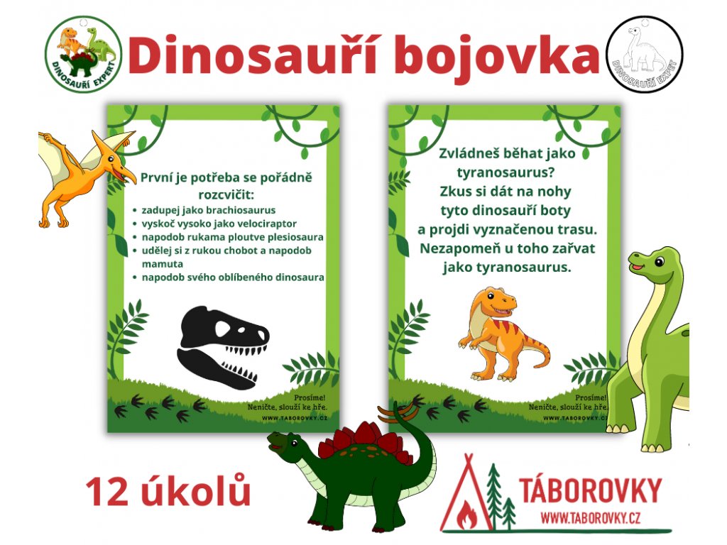 Dinosauří bojovka pro děti vhodná na ven i dovnitř 